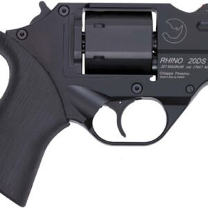 CHIAPPA RHINO 200DS 357MAG - 2" FS BLACK/RUBBER W/HOLSTER.