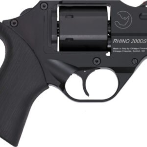 CHIAPPA RHINO 200D DAO 357MAG - 2" FS BLACK/RUBBER W/HOLSTER.