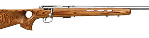 SAVAGE 93R17-BTVS 17HMR 21"HB - ACCU TRIGGER SS/BRN LAM T-HOLE