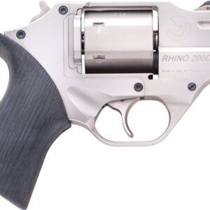 CHIAPPA RHINO 200DS 357MAG - 2" FS CHROME/RUBBER W/HOLSTER