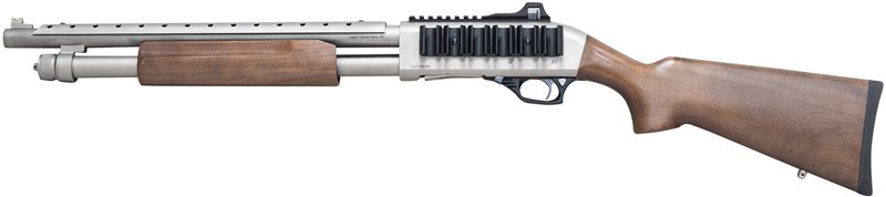 CITADEL MARINER 12GA 3" 18.5" - 5RD ADJ SIGHT WOOD & NICKEL - Image 2