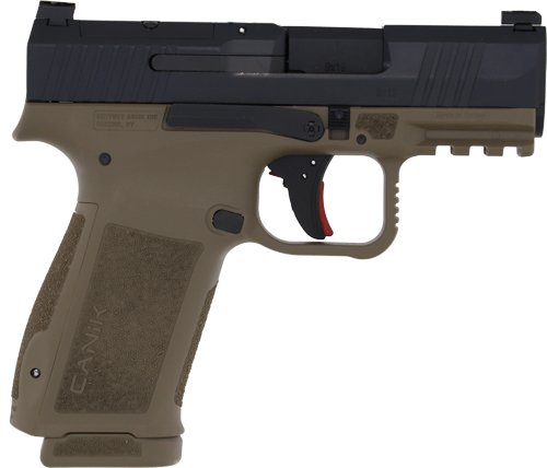 CANIK METE MC9L 9MM 3.18" BBL - OR FS BLACK SLIDE/FDE FRAME