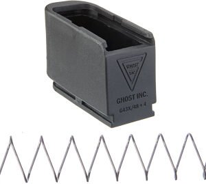 GHOST MOAB MAG EXTENSION FOR - GLOCK 43X48 PLUS 4 RNDS BLACK