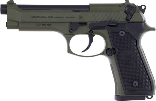 BERETTA 92FS 9MM 4.9" 15RD - OD GREEN - Image 2