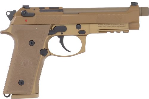 BERETTA M9A4 G 9MM 5.1" 15RD - TAN OPTICS READY THREADED USA