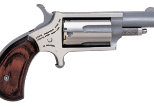 NAA MINI-REVOLVR 22WMR 1-5/8" - S/S MATTE WOOD