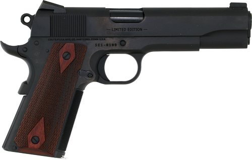 COLT GOVERNMENT 1911 45ACP 5" - 8RD BLUED ROSEWOOD SERIES 70