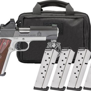 SPRINGFIELD 1911 RONIN 45 ACP - 4.25" 8RD 4 MAGS GEAR PAC
