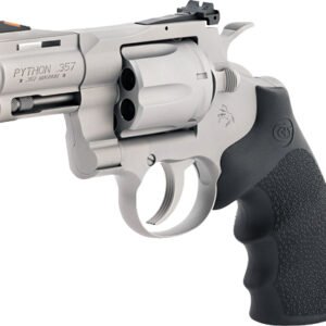 COLT PYTHON 357MAG 3" 6RD - MATTE STAINLESS HOGUE GRIPS