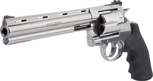 COLT ANACONDA 44MAG 8" 6RD - STAINLESS RUBBER GRIPS