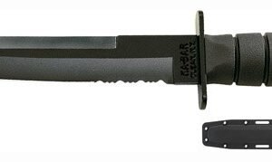 KA-BAR TANTO KNIFE - 8" W/PLASTIC SHEATH BLACK