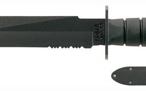 KA-BAR FIGHTER KNIFE - 8" SERRATED W/SHEATH