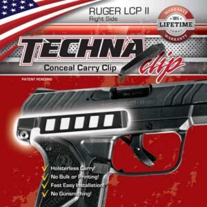 TECHNA CLIP HANDGUN RETENTION - CLIP RUGER LCP II RIGHT SIDE