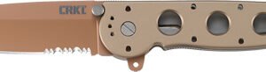 CRKT M16-13D 3.99" TRIPLE PNT - SERRATED TANTO BLADE COPPER