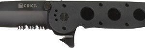 CRKT M16-14ZLEK 3.75" HALF - SERRATED BLACK TANTO BLADE