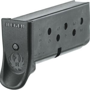 RUGER MAGAZINE LCP 380ACP - 6RD W/FINGER EXT. STEEL
