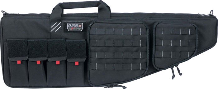 GPS TACTICAL AR CASE 35" BLACK - W/ HANDGUN HOLDER