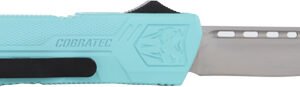COBRATEC LIGHTWEIGHT OTF - MINT BLUE 3.25" DROP POINT