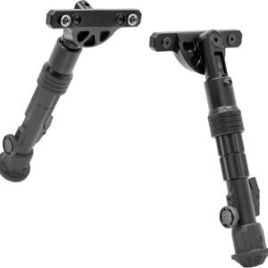 UTG BIPOD RECON FLEX KEYMOD - MATTE BLK CENTER H 5.7"-8"