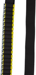 BULLDOG SHOTGUN AMMO BANDOLIER - HOLDS 20 SHELLS 2" WEBBING BLK