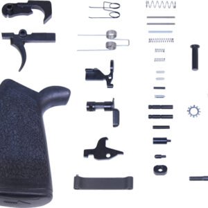 GUNTEC COMPLETE LOWER PARTS - KIT AR15 W/ ERGONOMIC GRIP