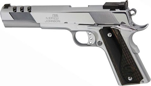 IVER JOHNSON EAGLE XL PORTED - 45ACP 6" ADJ POLISHED CHROME - Image 2