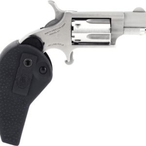 NAA MINI-REVOLVER 22LR 1-1/8" - S/S MATTE W/HOLSTER GRIP