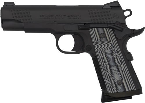 COLT COMBAT UNIT 45ACP 4.25" - 8RD ANODIZE BLACK GRAY GRIPS - Image 2
