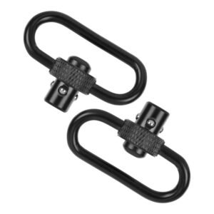 Allen Push Button QD Steel Gun Swivels 1.25" Black 2/ct