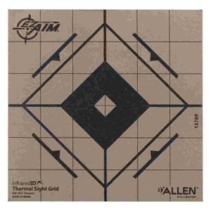 Allen EZ Aim Adhesive Thermal Sight Grid Paper Target 6"