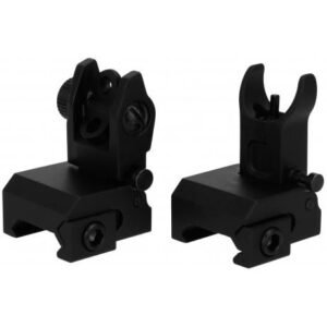 TacFire AR Front & Rear Flip Up Iron Sights