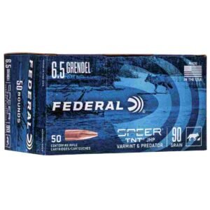 Federal American Eagle Varmint & Predator Rifle Ammunition 6.5 Grendel 90 gr JHP 50/ct