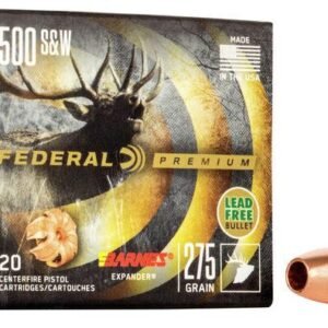 Federal Premium Vital-Shok Handgun Ammunition .500 S&W 275 gr BXP 1660 fps 20/box