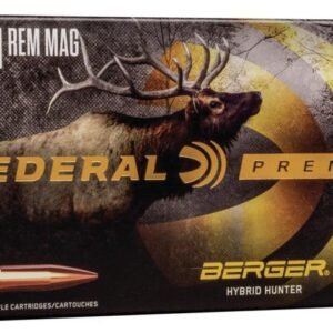 Federal Classic Hunter Berger Hybrid Rifle Ammunition 7mm Rem Mag 168 gr 2870 fps 20/ct