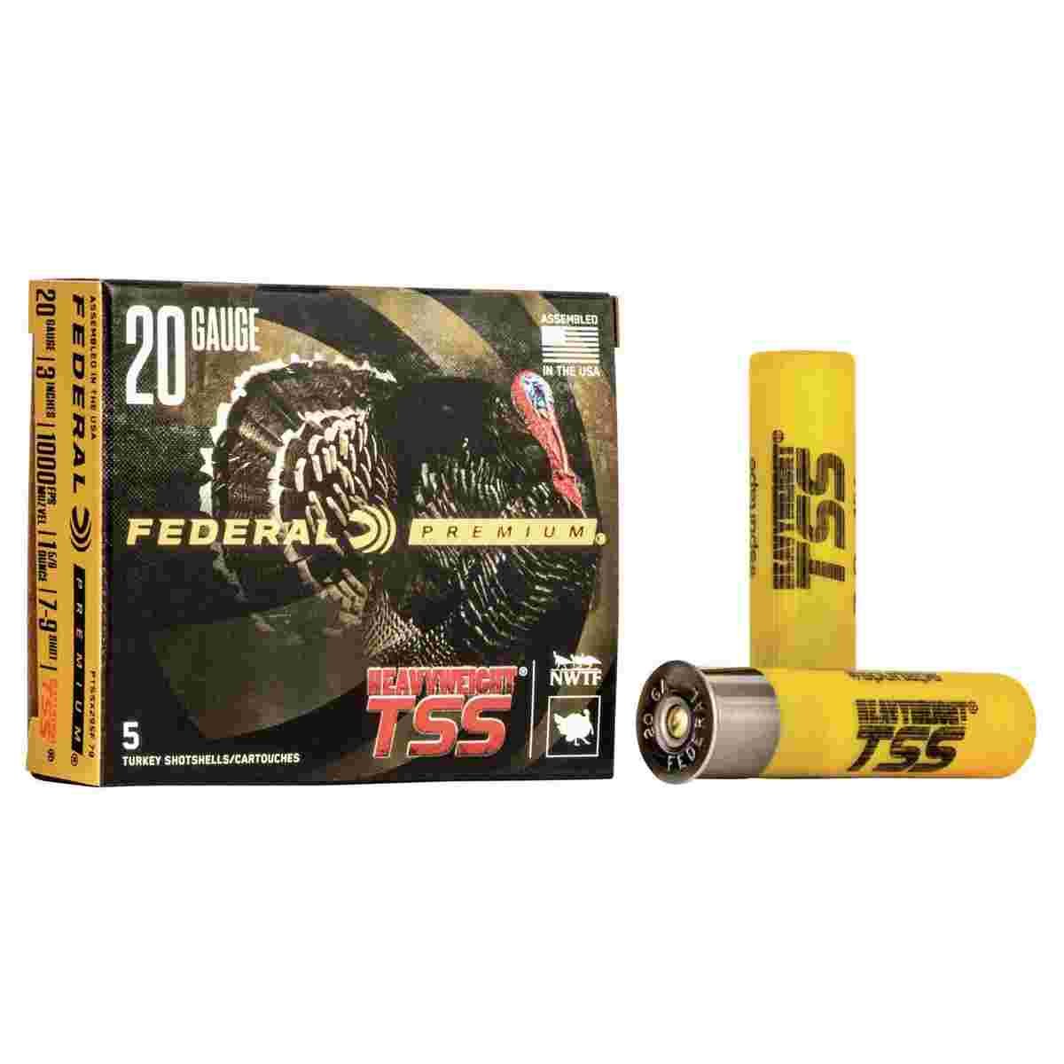 Federal Heavyweight TSS Shotshells 20ga 3" 1-5/8 oz #7/9 1000 fps 5/rd