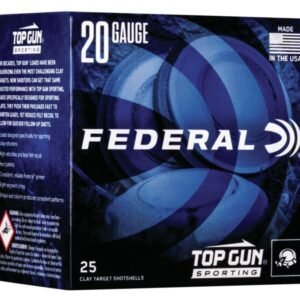 Federal Top Gun Sporting Shotshells 20ga 2-3/4" 7/8 oz 1250 fps #7.5 25/ct