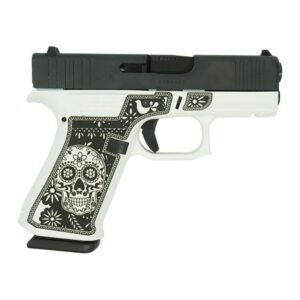 Glock 43X "Sugar Skull" Black & White Handgun 9mm Luger 10rd Magazines(2) 3.4" Barrel Accessory Rail USA Made