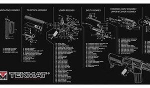 TekMat 12x36 Gun Cleaning Mat - AR-15 Black