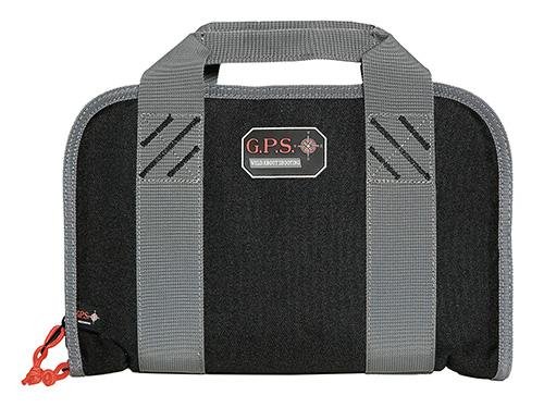 G-Outdoors Double Pistol Case with Magazine Storage & Dump Cup-Black
