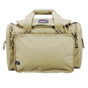 G-Outdoors Large Range Bag with Lift Ports & 4 Ammo Dump Cups-Tan