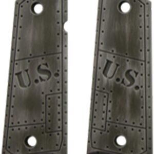 Hogue Govt. Model Aluminum - 1911 U.S. Green Distressed Grip