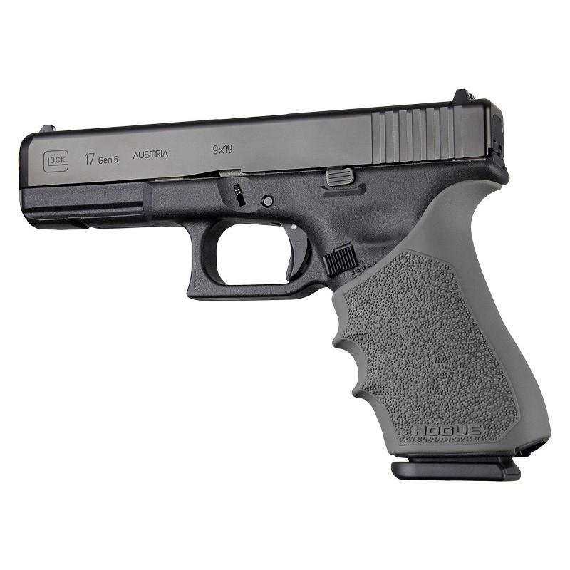 Hogue HandAll Beavertail Handgun Grip Sleeve for Glock 17 Gen 1-2-5 Slate Grey