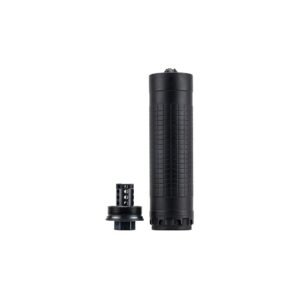 IWI Silencer 6 Direct Thread Suppressor 6mm  Nickel Alloy/Stainless Steel 1/2"-28 HUB-T Mount Black
