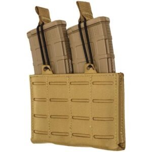 TacShield RZR Molle Double Rifle Magazine Pouch Coyote Brown