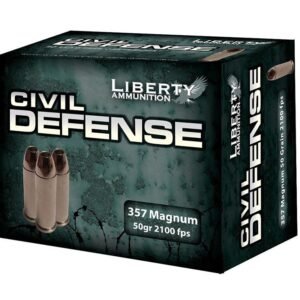 Liberty Civil Defense Handgun Ammunition .357 Mag 50 gr SCHP 2100 fps 20/ct