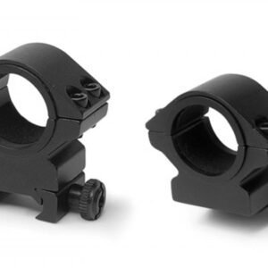Konus 2-Piece Steel Riflescope Rings With Quick Release Lever 30mm Low - Matte Black
