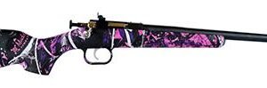 Keystone Crickett Rifle .22 LR Single Shot 16.125" Blued Barrel Synthetic Stock Muddy Girl