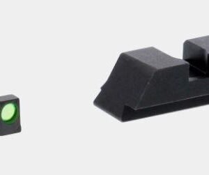Ameriglo Green Fiber .115 FRONT Black REAR for Glock 42-43-43X-48