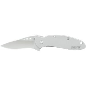 Kershaw Ken Onion Scallion Folding Knife 2-2/5" Drop Point Blade Silver