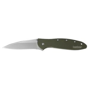Kershaw Leek Folding Knife 3" Drop Point Blade Olive